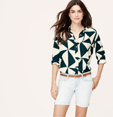 Thumbnail for your product : LOFT Petite Triangle Utility Blouse