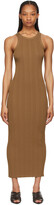 Thumbnail for your product : Totême Brown Rib Knit Tank Dress
