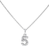 Thumbnail for your product : KC Designs Diamond Number Necklace, "5"