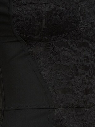 Dolce & Gabbana Lace & satin corset mini dress