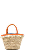 Thumbnail for your product : Milly POMPOM STRAW SMALL TOTE