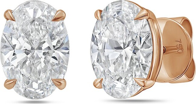 Diana M Lab Grown Diamonds Diana M. 14K Rose Gold 2.00 Ct. Tw. Lab-Grown Diamond Earrings