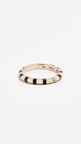 Thumbnail for your product : Adina Reyter 14k Black Enamel Diamond Stripe Band Ring