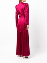 Thumbnail for your product : Lisa Von Tang Flow stretch-silk jacket