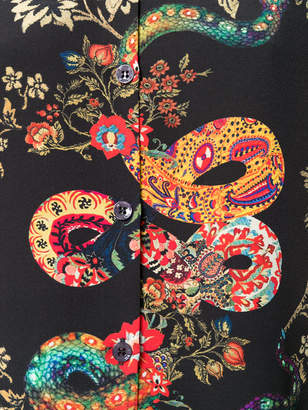 Etro floral tiger print shirt
