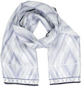 Thumbnail for your product : Valentino Silk Striped Scarf w/ Tags