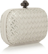 Thumbnail for your product : Bottega Veneta The Knot embroidered intrecciato leather clutch