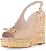 Thumbnail for your product : Kate Spade Della Leather Wedge Sandal, Pale Pink