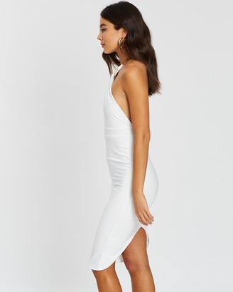 Loreta - Women's White Bodycon Dresses - Challenge Dress - Size One Size, XL at The Iconic