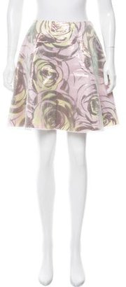 Christian Dior Contrasted Knee-Length Skirt
