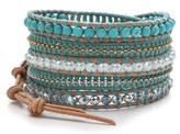 Thumbnail for your product : Chan Luu Turquoise Beaded Wrap Bracelet
