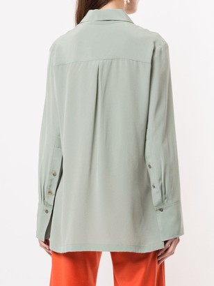 Silvia Tcherassi Long-Sleeve Silk Shirt