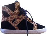 Thumbnail for your product : Supra Leopard print Velvet Trainers