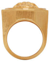 Thumbnail for your product : Versace Gold Octagonal Medusa Ring