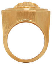 Versace Gold Octagonal Medusa Ring