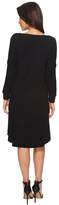 Thumbnail for your product : Mod-o-doc Cotton Modal Spandex Jersey Split Sleeve Swing Dress with Lace Trim Women's Dress