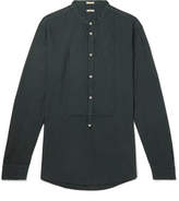 Thumbnail for your product : Massimo Alba Grandad-Collar Modal And Cotton-Blend Twill Half-Placket Shirt