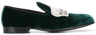 Dolce & Gabbana 'Leo' velvet slippers