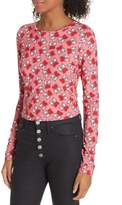 Thumbnail for your product : Alice + Olivia x Keith Haring Delaina Heart Holding Long Sleeve Tee