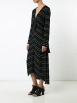 Thumbnail for your product : Proenza Schouler knot detail pinstripe dress