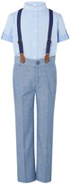 Thumbnail for your product : Monsoon Kids' Nathan Trousers, Shirt & Braces Set, Blue