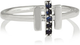 Thumbnail for your product : Pamela Love Mini Axis silver and sapphire ring