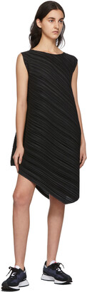 Pleats Please Issey Miyake Black Wrapping Dress