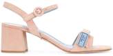 Prada block heeled sandals 