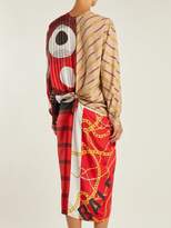 Thumbnail for your product : Balenciaga Knotted Scarf Midi Dress - Womens - Red Print