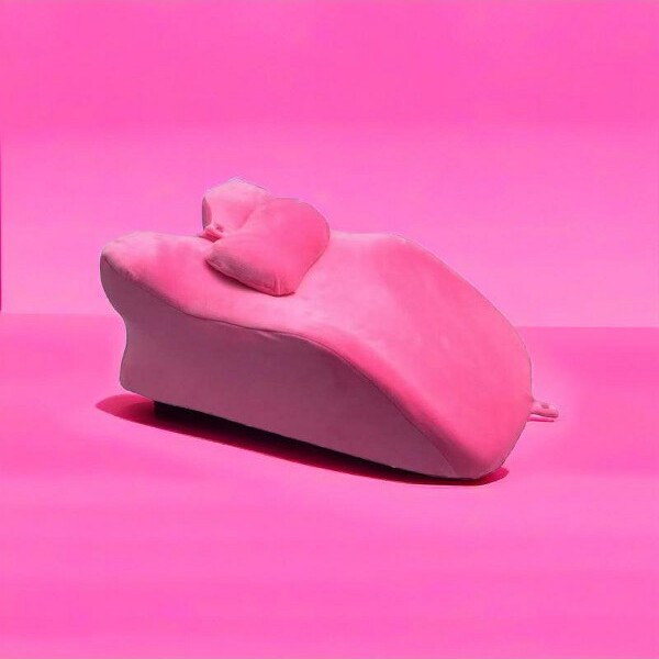 KTMBDWMemoryFoamErgonomicWedgePronePillowReadingPillowforHeadboardBedPillowforSittingUpBackIdealforSleeping-Pink