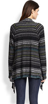 Thumbnail for your product : Splendid Bowery Printed Thermal Draped Cardigan