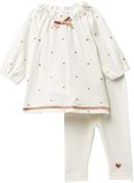 Thumbnail for your product : Rene Rofe Rose Gold Heart Dress & Leggings Set (Baby Girls)