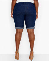 Thumbnail for your product : Levi's Plus Size Bermuda Denim Shorts, Dark Star Wash