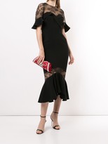 Thumbnail for your product : Marchesa Notte Ruffled Lace Midi Dress