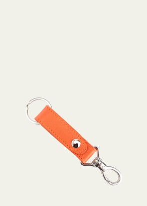 Royce New York Leather Valet Key Chain - Red