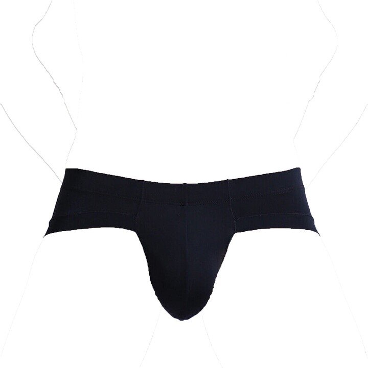Faringoto Men's Underwear Ice Silk Convex Pouch For Mens Briefs Panties Black ShopStyle