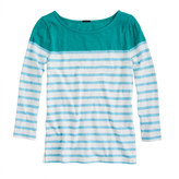 Thumbnail for your product : J.Crew Colorblock stripe boatneck tee