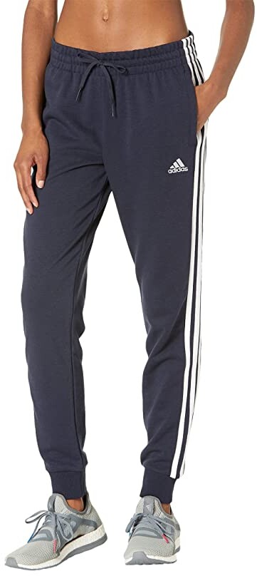 adidas 3-Stripes French Terry Cropped Pants - ShopStyle