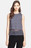 Thumbnail for your product : Theory 'Holdal' Tweed Print Silk Top