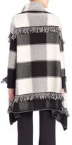 Thumbnail for your product : Burberry Fringed Wool & Cashmere Open-Front Cardigan