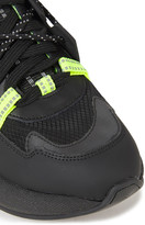 Thumbnail for your product : Ganni Neon-trimmed Rubber, Leather And Mesh Sneakers
