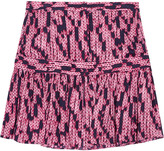 Thumbnail for your product : See by Chloe Printed silk-jacquard mini skirt
