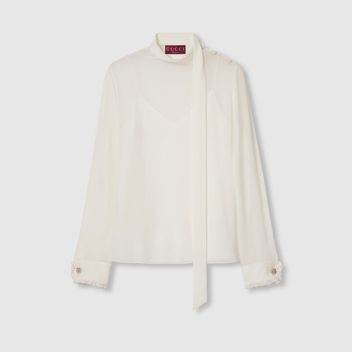 Gucci Silk georgette top