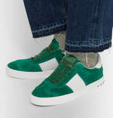Thumbnail for your product : Valentino Garavani Flycrew Leather-Panelled Suede Sneakers