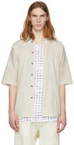 Thumbnail for your product : Off-White Jan Jan Van Essche Jan-Jan Van Essche Short Sleeve Linen Button-Up Shirt