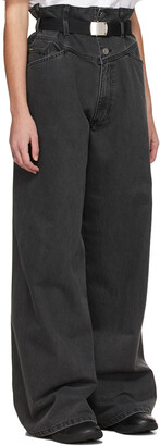Raf Simons Black Sterling Ruby Edition Oversized Wide-Leg Jeans