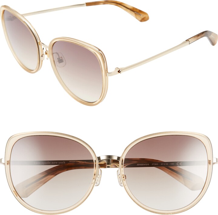 Kate Spade Jensen 57mm Gradient Sunglasses - ShopStyle