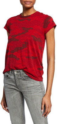 rag and bone red camo tee