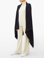 Thumbnail for your product : Extreme Cashmere - Knitted Stretch-cashmere Cape - Navy