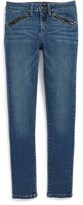 Thumbnail for your product : Joe's Jeans 'Moto' Zip Detail Jeggings (Big Girls)
